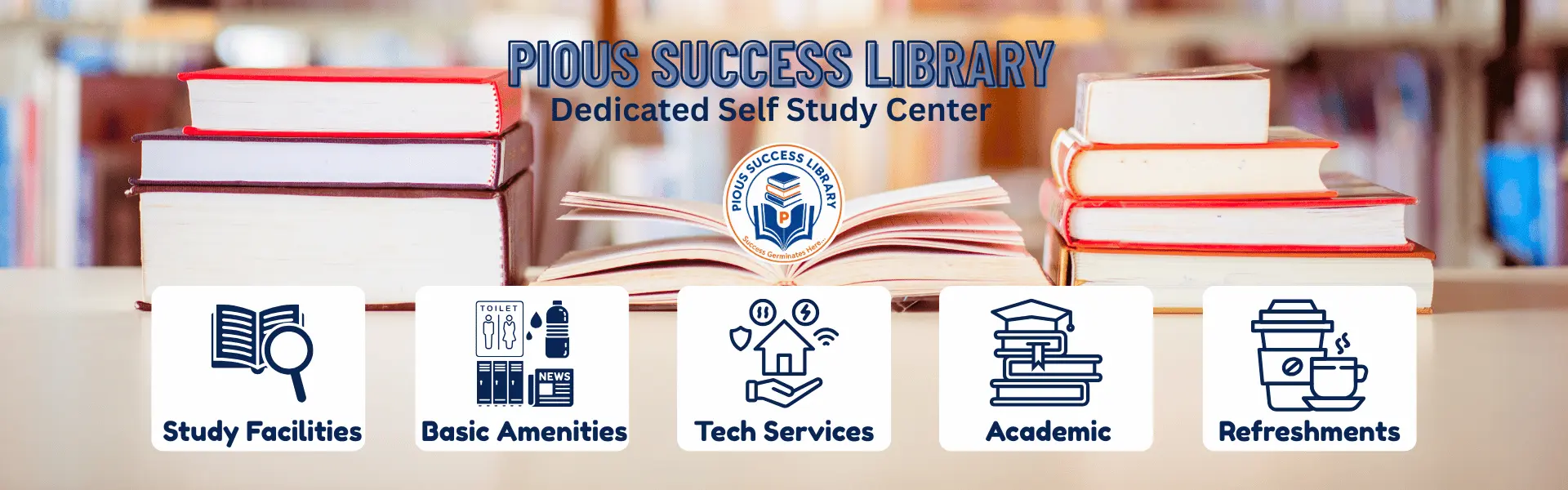 pious library banner