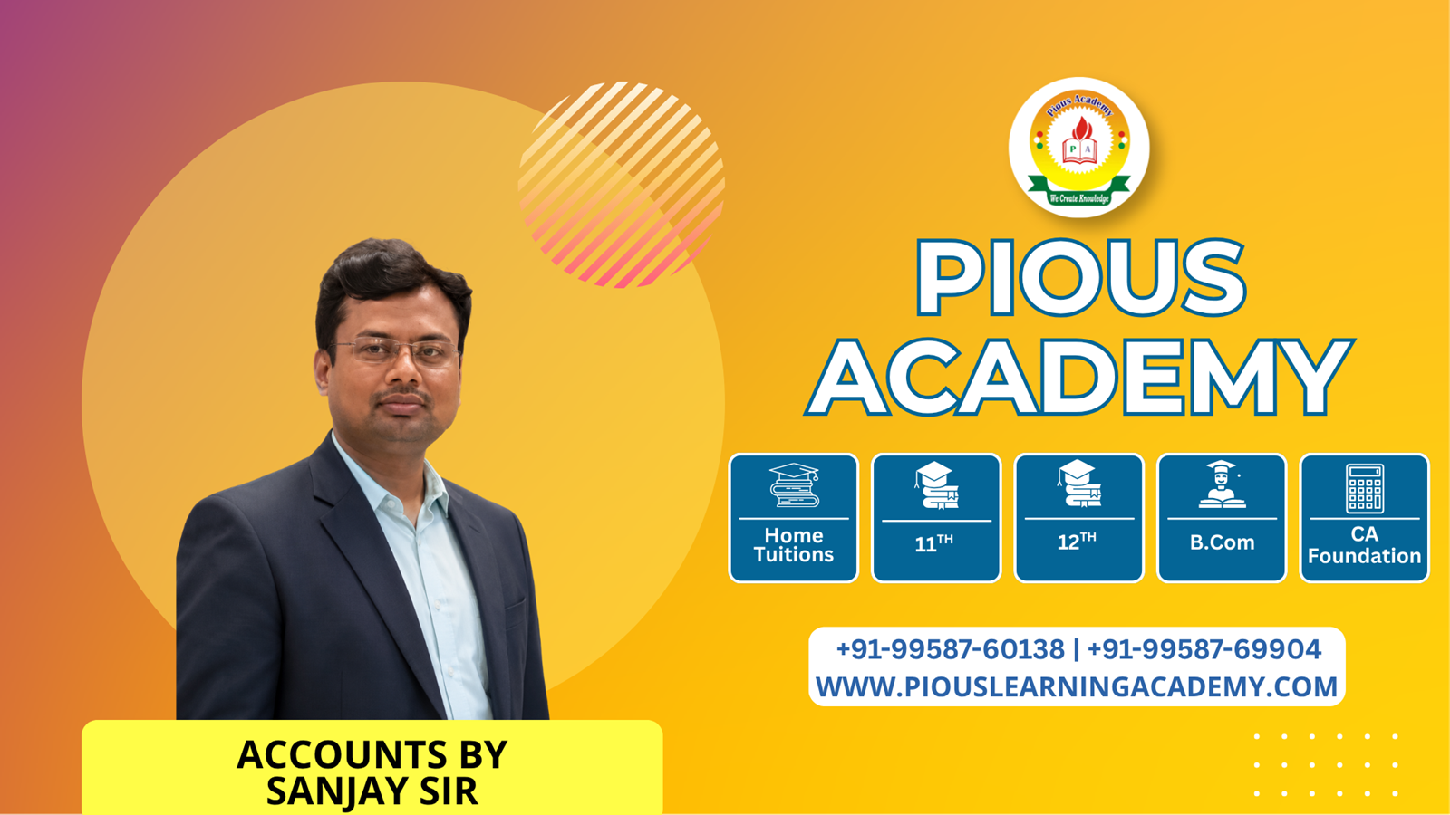 pious academy banner